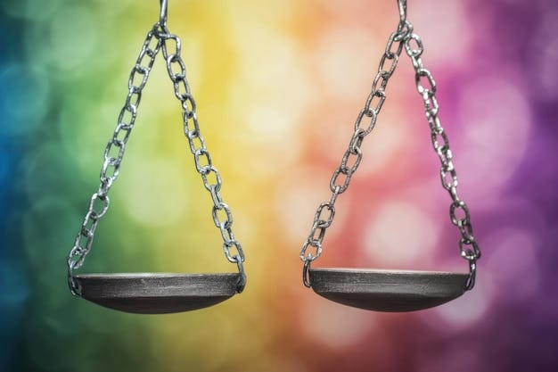 A visual representation of the balance between copyright protection and creative freedom, depicting scales with a copyright symbol on one side and various artistic tools on the other. The image should convey the need for a fair and balanced approach to copyright law.
