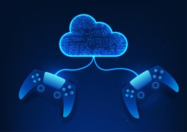 A screenshot comparison of different cloud gaming platform interfaces (Xbox Cloud Gaming, GeForce Now, PlayStation Plus Premium, Amazon Luna) on various devices (smartphone, tablet, laptop), highlighting the accessibility and cross-platform capabilities of cloud gaming.