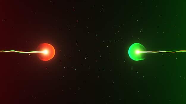 A split image showing a green light for a merger on one side and a red stop sign on the other, symbolizing the potential outcomes of the DOJ's investigation.