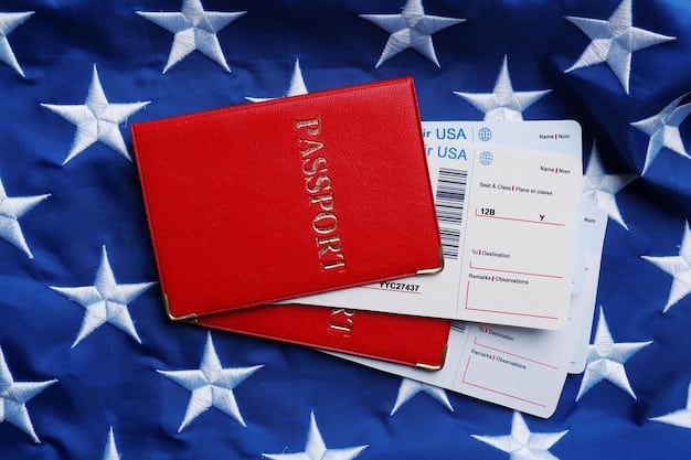 A close-up of a US visa stamp on a passport, highlighting the importance of securing proper documentation for international esports players to participate in US events.