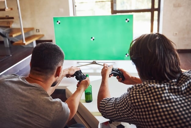 A split screen showing gameplay from both Xbox Game Pass (featuring a modern title) and Nintendo Switch Online (featuring a classic NES game), visually representing the contrasting strategies of each service in targeting different segments of the US gaming market.