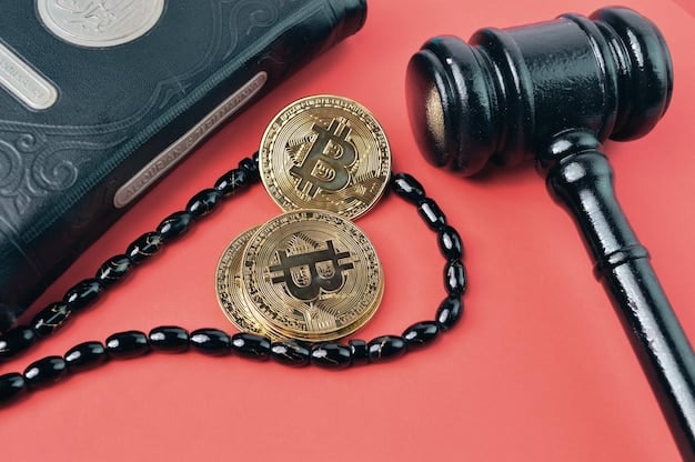 A gavel resting on a stack of legal documents related to cryptocurrency and NFTs, symbolizing the regulatory challenges facing blockchain gaming.