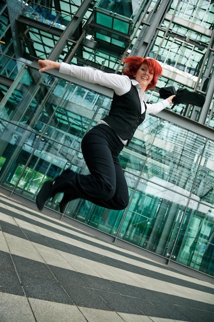 A dynamic action shot featuring Ahri in Project L, executing a special move. Focus on the character's fluid animation and the striking visual effects, capturing her essence from League of Legends within the fighting game context.