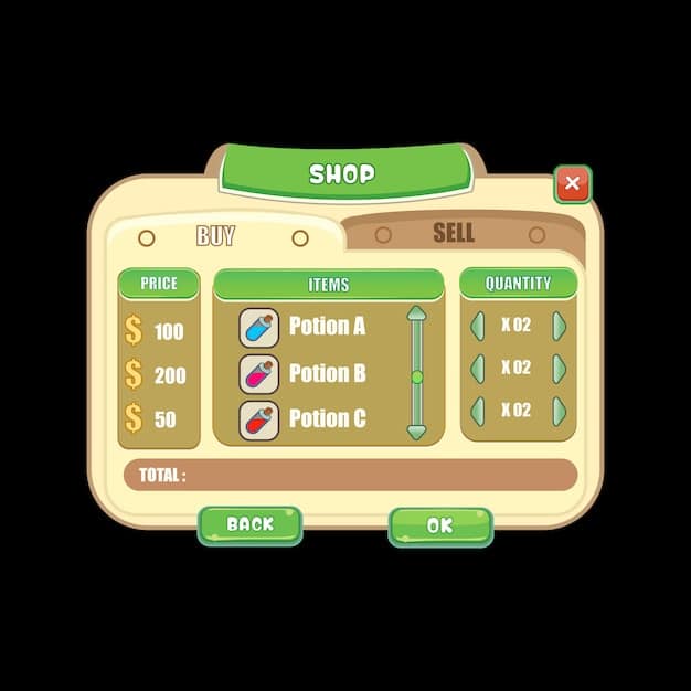A detailed screenshot showcasing the game's user interface, displaying various combat options, inventory management, and character statistics. The interface should look intuitive and provide clear information.