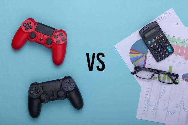 A side-by-side comparison graphic illustrating the cost breakdown of PC Game Pass versus buying games. On one side, the Game Pass is represented by a stacked pile of coins totaling the monthly fee, and on the other, individual game boxes are shown with their respective prices. A graph comparing the total cost over a year is displayed below.