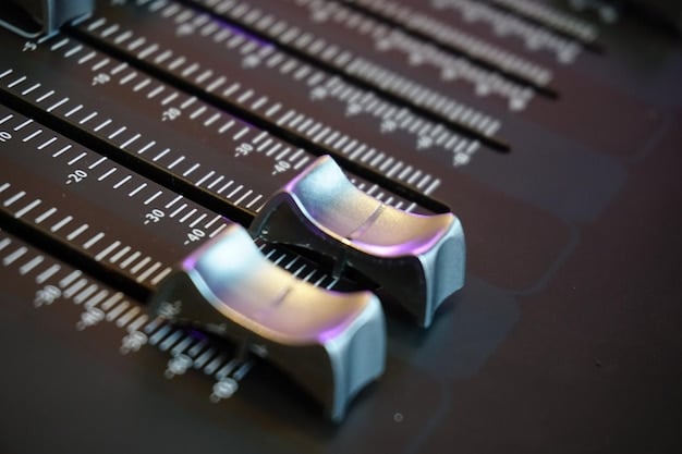 A detailed shot of a high-end internal sound card installed in a PC, highlighting its components and connectivity options, emphasizing its role in enhancing audio quality.