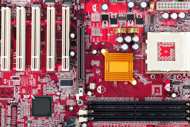 Inside a computer case, showing the motherboard with various components installed, including RAM modules, the CPU cooler, and expansion cards. The focus is on the organized layout and the connections between the components.