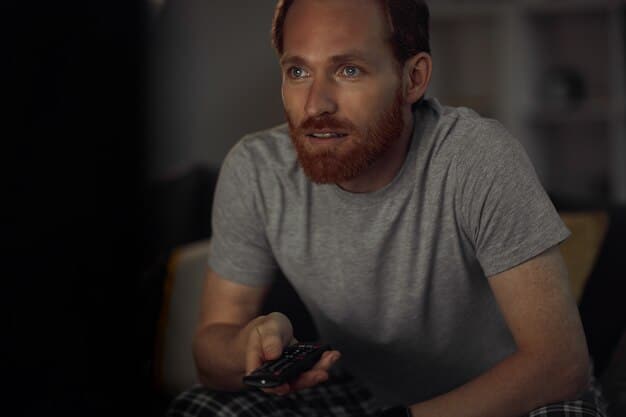 Close-up shot of a gamer intensely playing a PlayStation 5, with the screen showcasing a visually stunning scene from an upcoming PlayStation exclusive game. Focus on the details of the console, controller, and the immersive graphics on the screen.