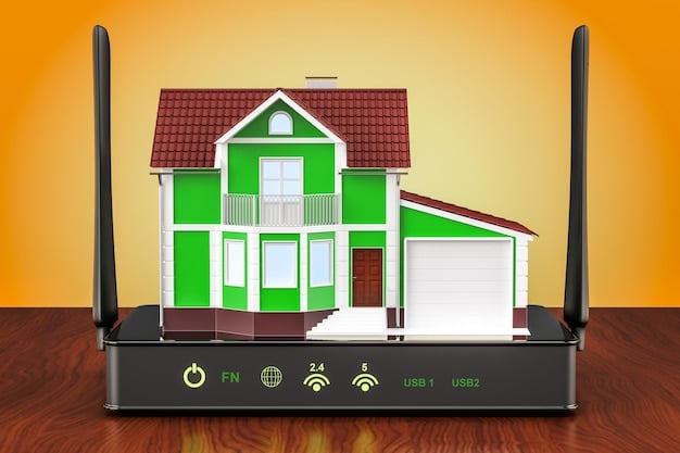 A diagram showing a router placed in a central location of a house, emitting Wi-Fi signals and connecting to various devices, with tips on minimizing interference.