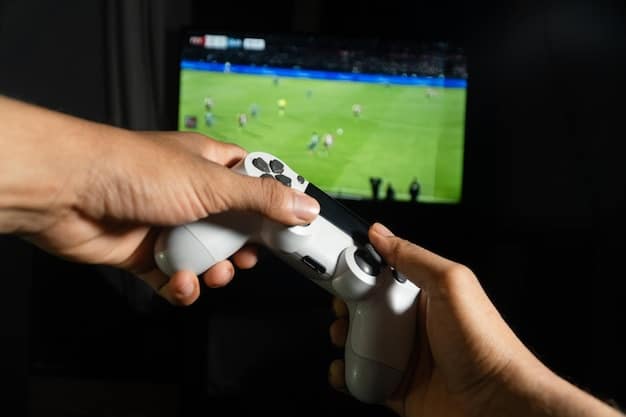 A close-up of a professional gamer's hands deftly manipulating a console controller during a high-stakes tournament match, emphasizing precision and skill.