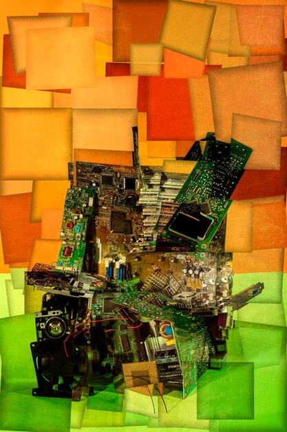 A detailed shot of a retro console's circuit board, emphasizing the complexity of the hardware and the challenges involved in repairing and maintaining these systems.