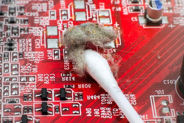 A close-up of a damaged circuit board, showing burnt components and broken traces. This image underscores the risk of hardware damage associated with incorrect modding techniques.