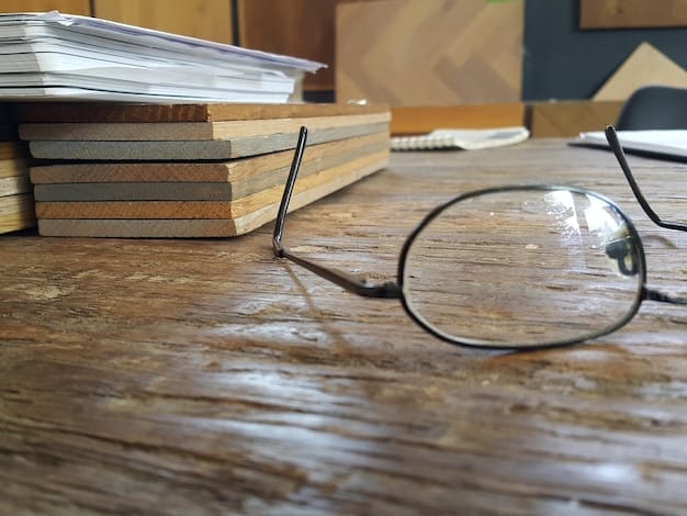 A stack of legal books and documents on a desk, with a magnifying glass over one, symbolizing the increased legal scrutiny and documentation required for FTC compliance.