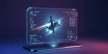 Futuristic game demo interface showcasing interactive player engagement in 2026.
