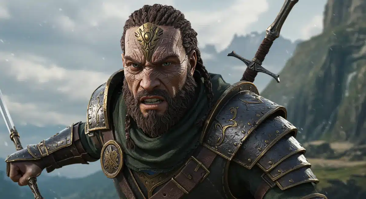 Detailed character model from an anticipated open-world RPG