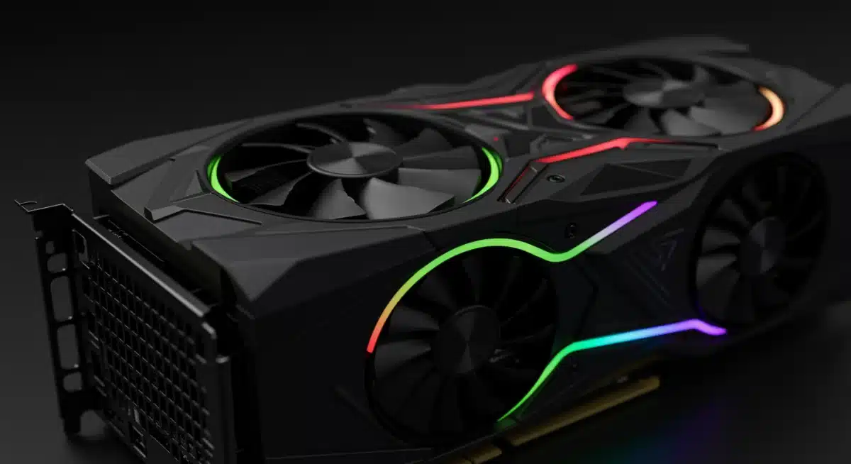 Advanced GPU cooling system design close-up