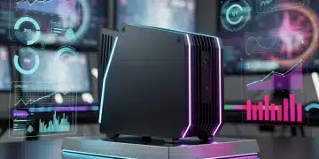 Futuristic console with data overlay, representing the 2026 console exclusive showdown.