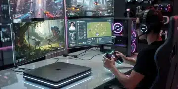 Futuristic console gaming setup showcasing advanced hardware and immersive software experiences for 2026.