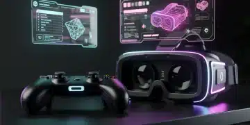 Futuristic gaming setup with advanced console peripherals for immersive gameplay in 2026.