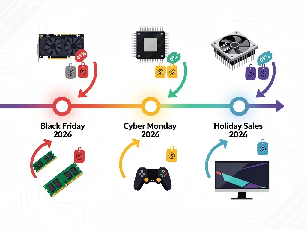 Timeline of US major sales events late 2026 for PC gaming deals